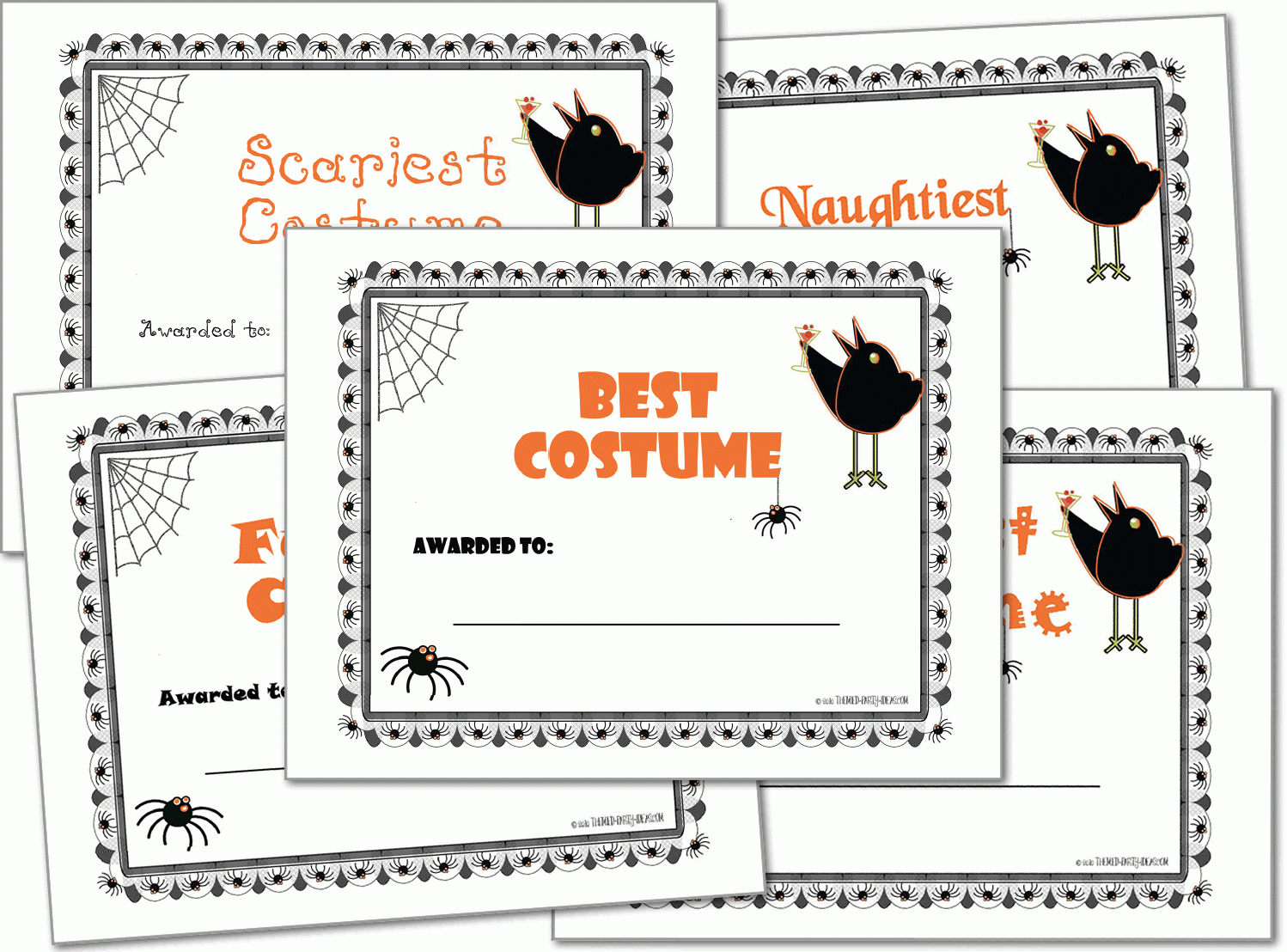 Best Costume Certificate Printable Free Free Printable A To Z