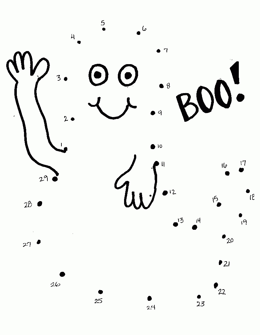 Halloween Dot To Dot | All Kids Network - Free Printable Dot To Dot