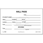 Hallway Passes For School   Kaza.psstech.co   Free Printable Hall Pass Template