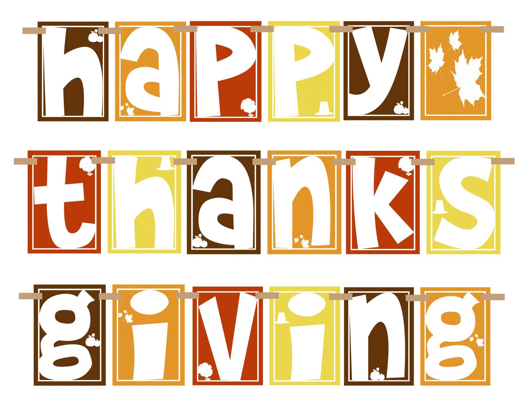 Happy Thanksgiving Clipart Pictures, Photos, And Images For Facebook - Free Printable Happy Thanksgiving Banner
