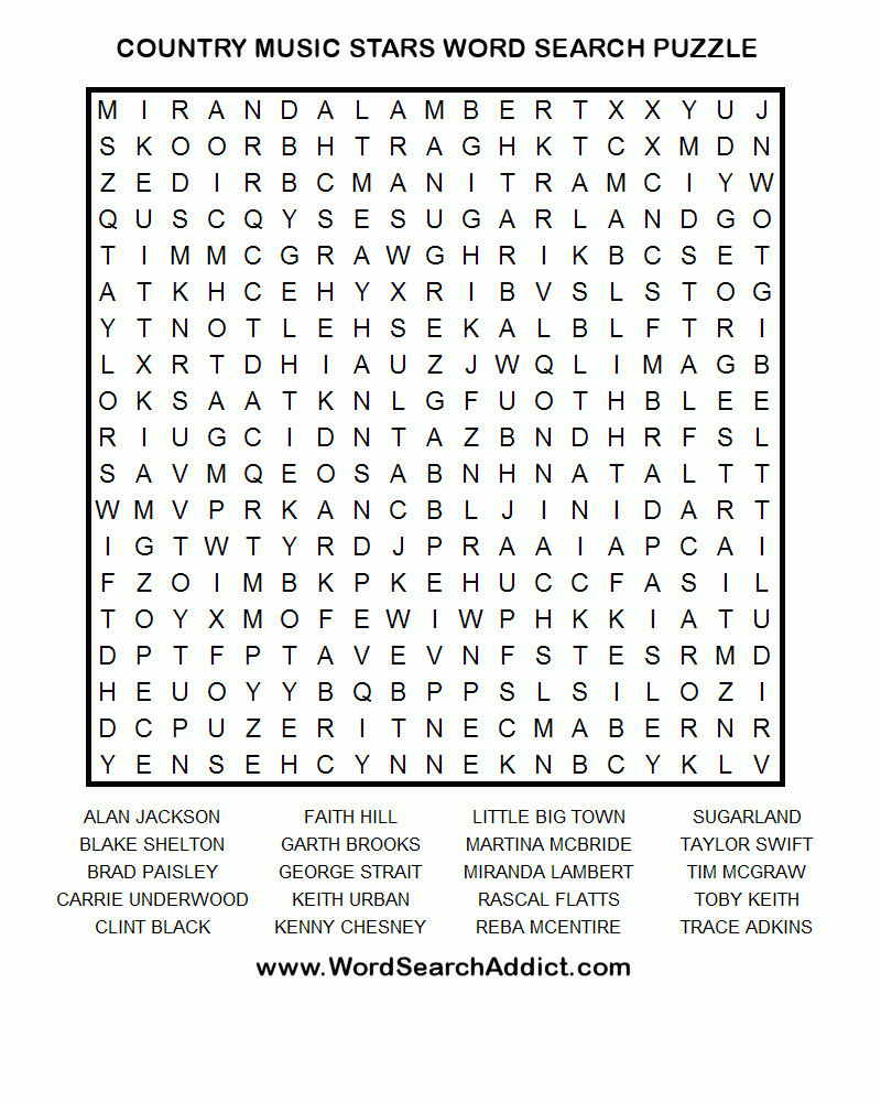 Word Search Large Printable Printable World Holiday