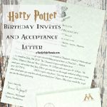 Harry Potter Birthday Invitations And Authentic Acceptance Letter   Harry Potter Birthday Invitations Free Printable