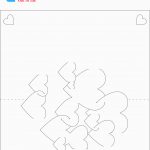 Heart   3D Pop Up Card Pattern/sample/template | Kirigami | Kaart   Free Printable Kirigami Pop Up Card Patterns