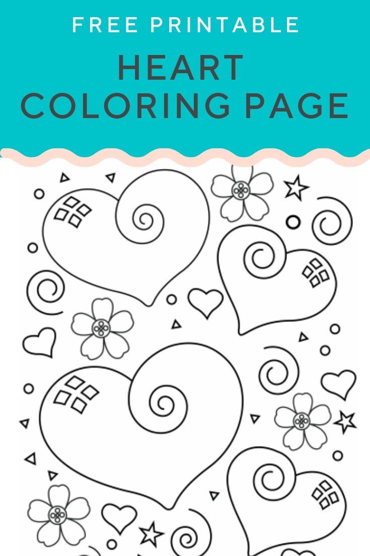 Heart Coloring Page | Free Printables ♡ | Valentines Day Coloring - Free Printable Heart Designs