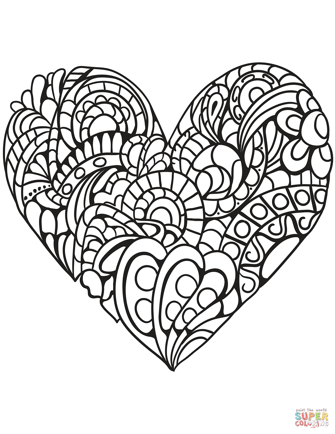Heart Coloring Pages | Free Printable Pictures - Free Printable Heart Coloring Pages