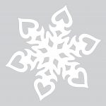 Heart Shaped Paper Snowflake Pattern To Cut Out | Free Printable   Free Printable Snowflake Patterns