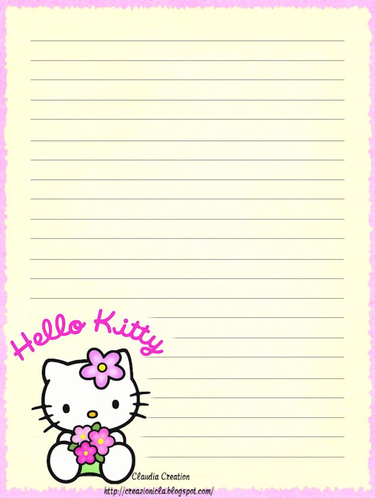 Hello Kitty | Borders,stationary,backgrounds | Hello Kitty Wallpaper - Free Printable Hello Kitty Stationery