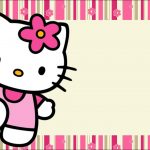 Hello Kitty With Flowers: Free Printable Invitations.   Oh My Fiesta   Hello Kitty Labels Printable Free