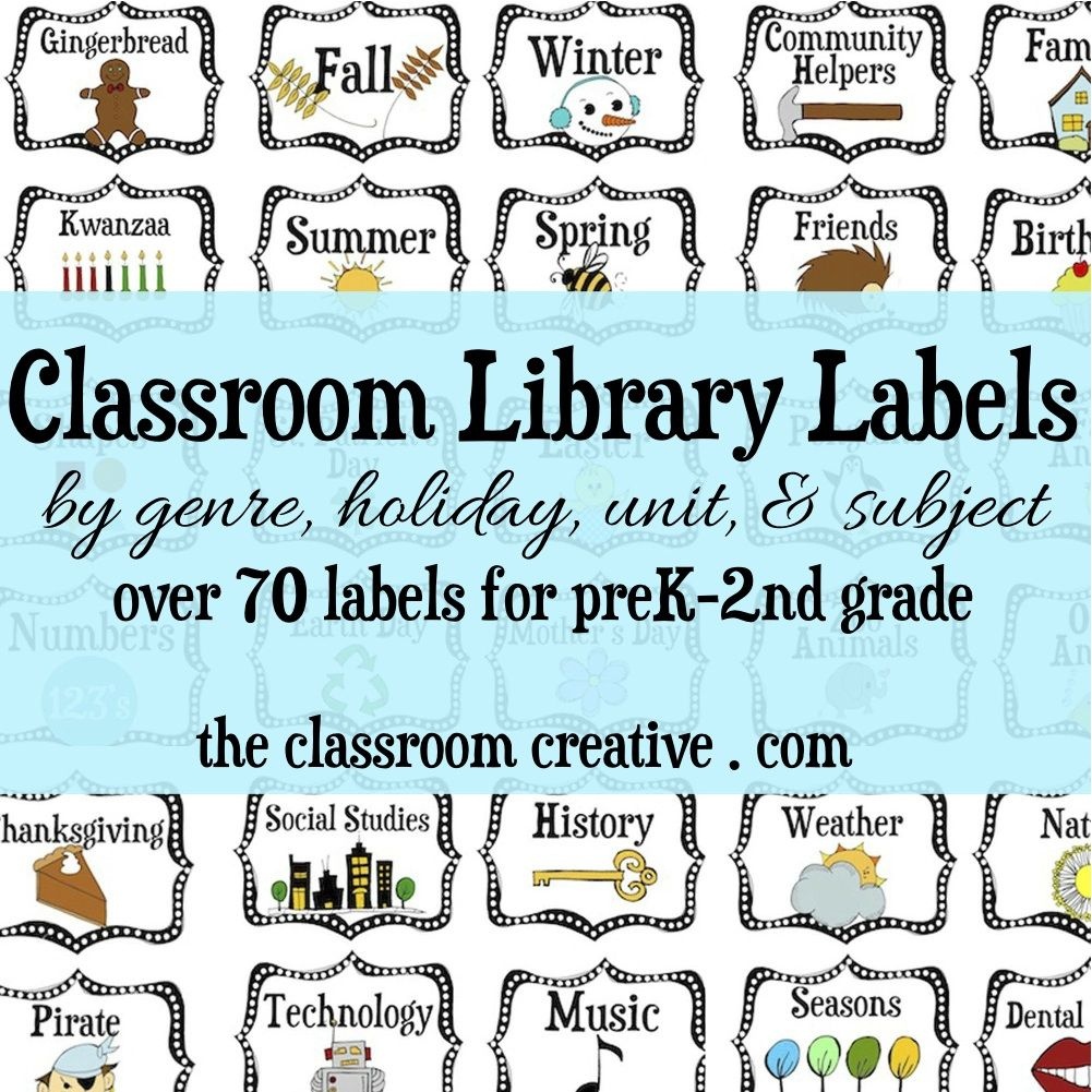 Free Printable Book Bin Labels Printable Templates