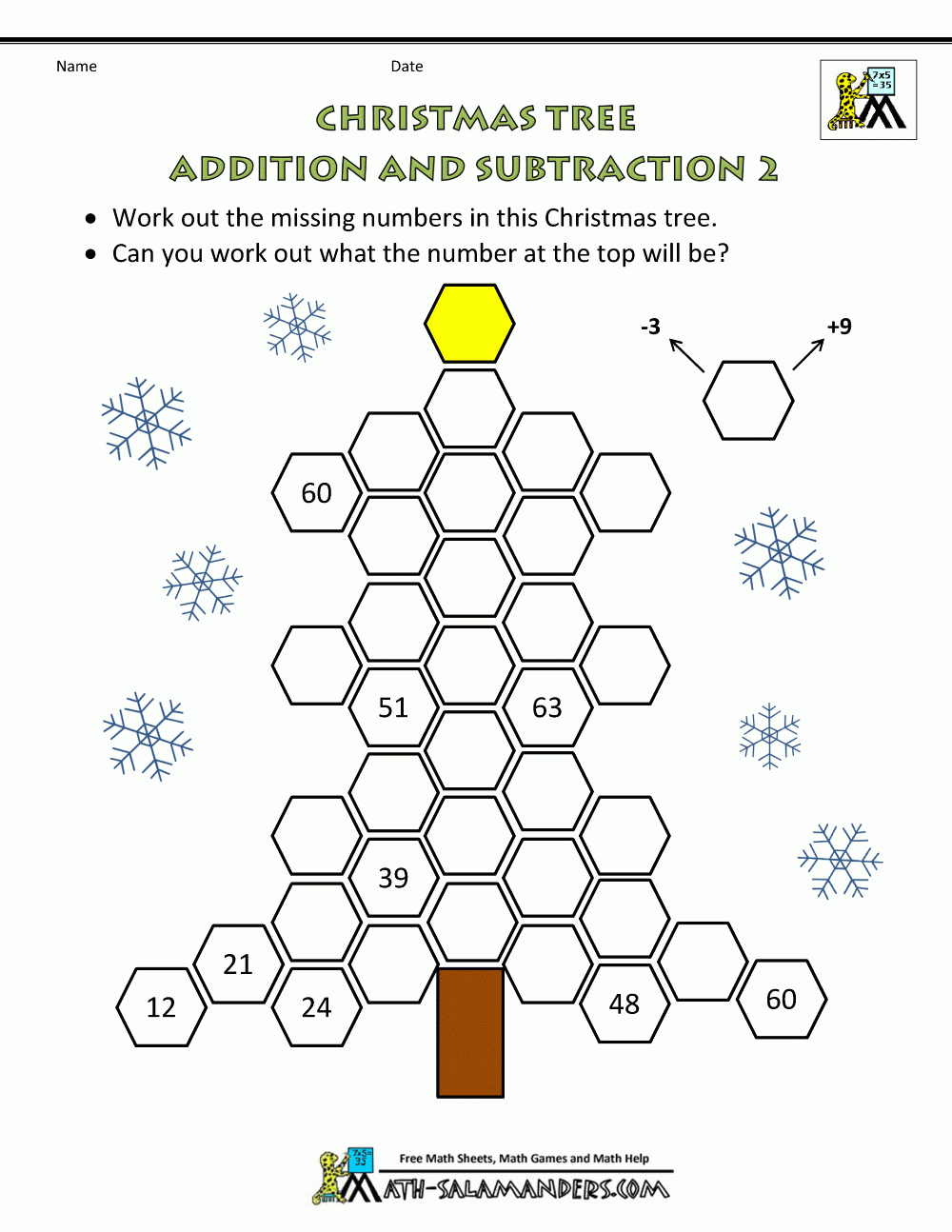 Christmas Maths Worksheets Ks3 Tes