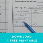 How To Complete Your Homeschool Testing Free From Stress   Free Printable Stress Test
