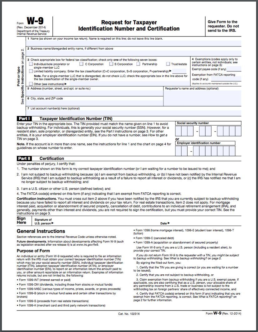 How To Fill Out A W-9 Form Online | Hellosign Blog - Free Printable I 9 Form 2016