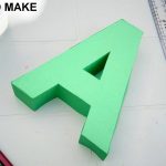 How To Make 3D Letters From Paper, Letter A   Youtube   Free Printable 3D Letters
