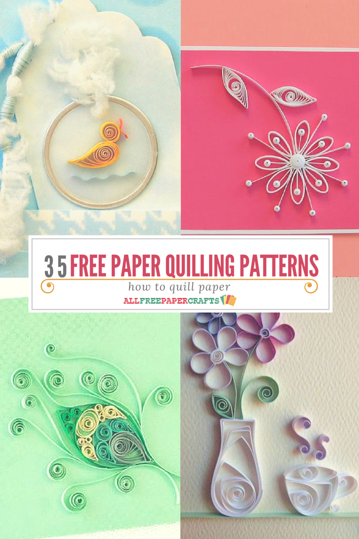 How To Quill Paper: 40+ Free Paper Quilling Patterns | Crafts - Free Printable Quilling Patterns Designs