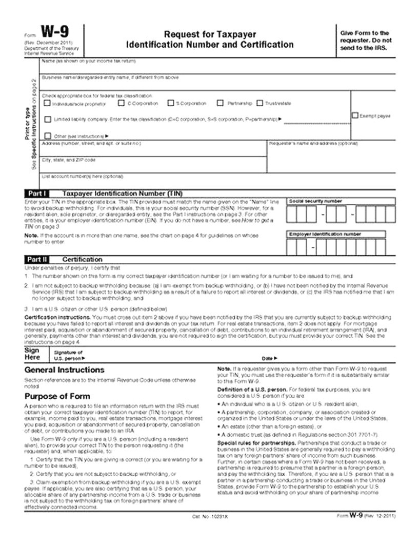 W9 Form Printable 2017 Free - Free Printable A To Z