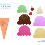 Ice Cream Templates And Coloring Pages For An Ice Cream Party   Ice Cream Cone Template Free Printable