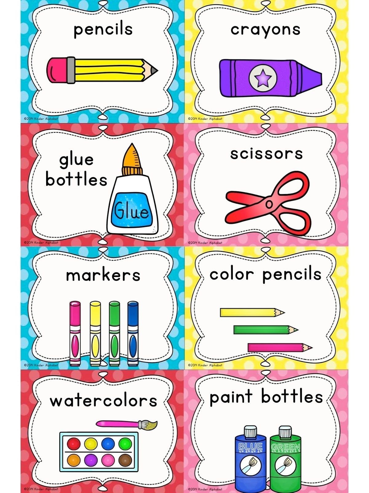 Free Printable Classroom Labels With Pictures - Free Printable A To Z