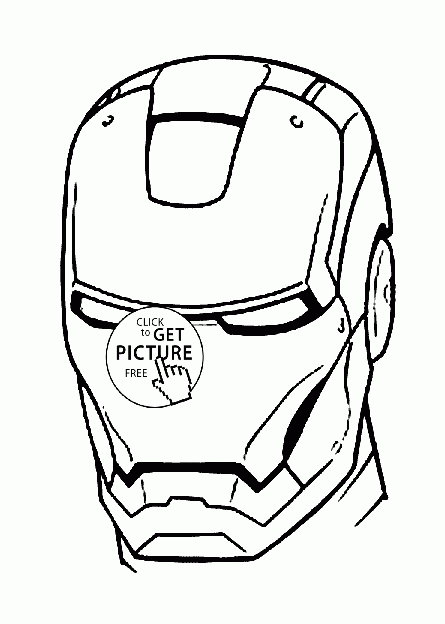 Iron Man Mask Coloring Pages For Kids Printable Free - Free Printable Ironman Mask