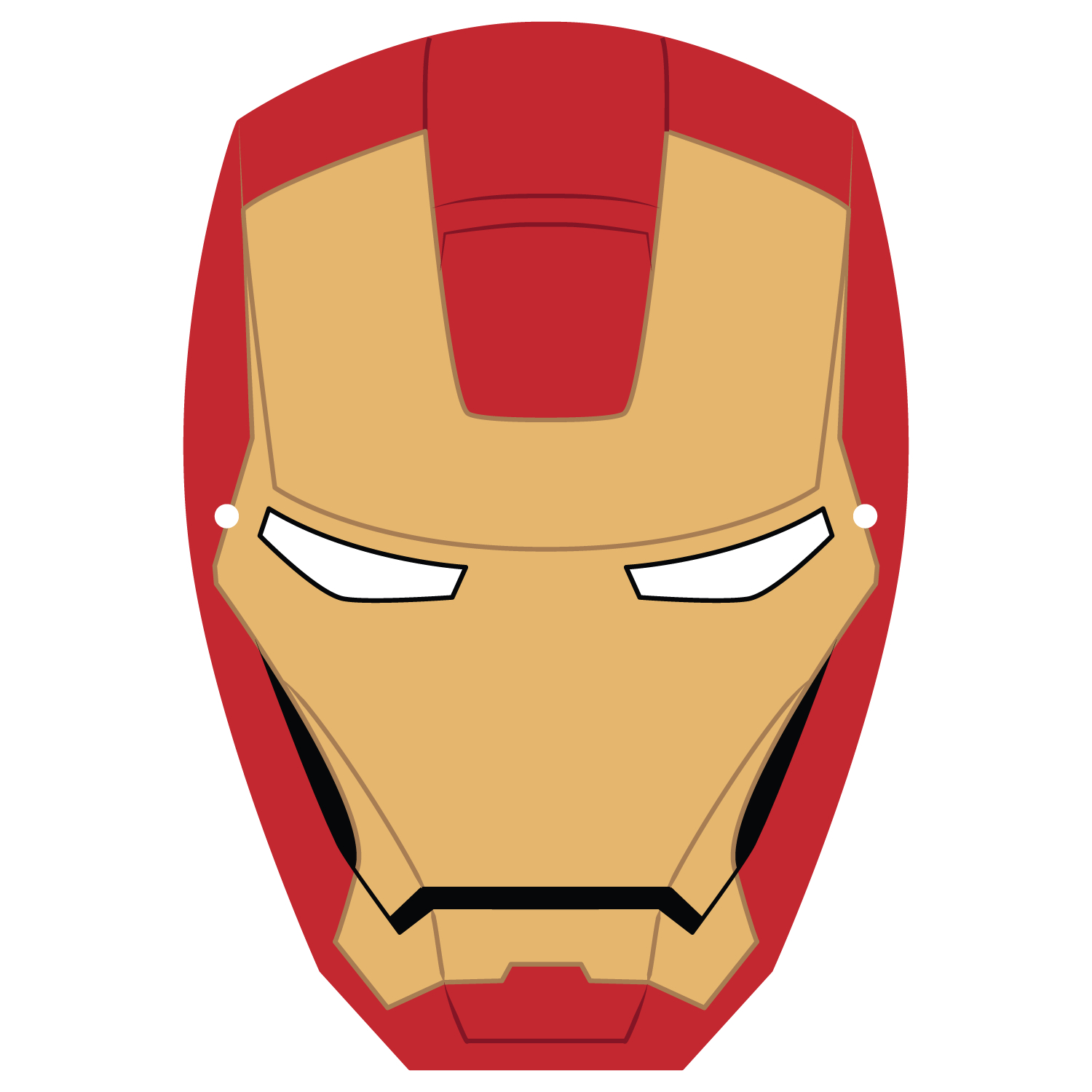 Ironman Mask Template | Free Printable Papercraft Templates - Free Printable Ironman Mask