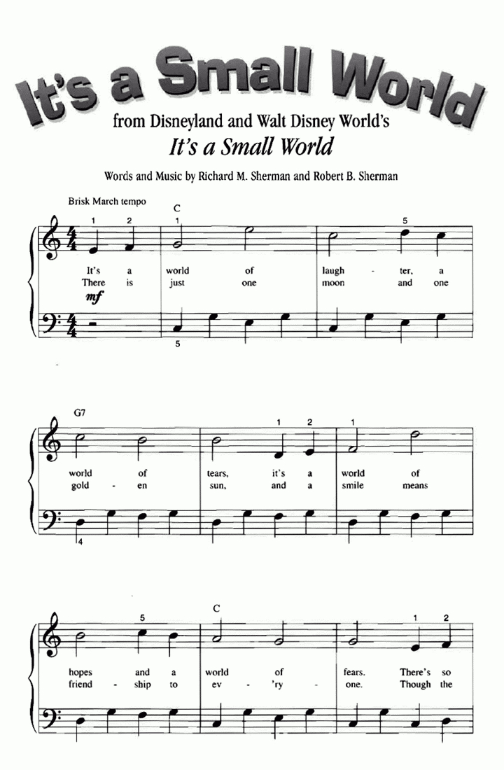 free printable song sheet music