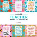 Jane Free Teacher Appreciation Printable Cards | Teacher   Free Printable Teacher Appreciation Greeting Cards