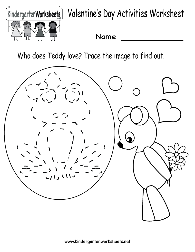 Kindergarten Valentine&amp;#039;s Day Activities Worksheet Printable | Cute - Free Printable Preschool Valentine Worksheets