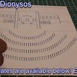 Kirigami Pop Up Dionysos Theatre Greeting Card | Free Template   Free Printable Kirigami Pop Up Card Patterns
