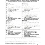 Learning Styles Questionnaire For High School  Beginning Of The Year   Free Printable Learning Styles Questionnaire