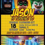Lego Batman Party Invitation Template In 2019 | Lego Batman Party   Lego Batman Party Invitations Free Printable