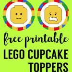 Lego Cupcake Toppers Printable | Future Classroom | Lego Cupcakes   Free Printable Lego Cupcake Toppers