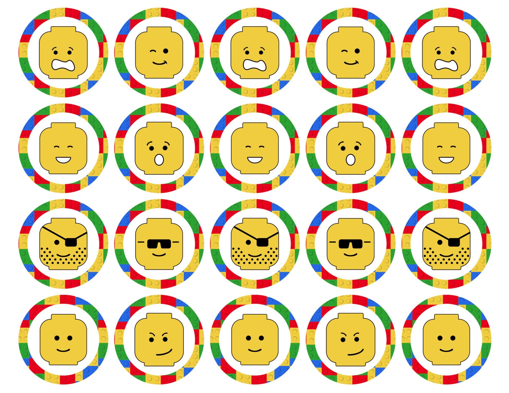 Free Printable Lego Cupcake Toppers Free Printable A To Z