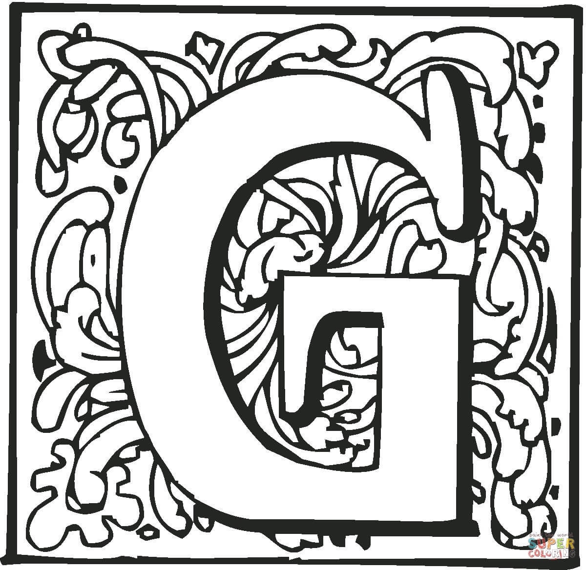 Letter G Coloring Pages | Free Coloring Pages - Free Printable Letter G Coloring Pages