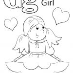 Letter G Is For Girl Coloring Page | Free Printable Coloring Pages   Free Printable Letter G Coloring Pages