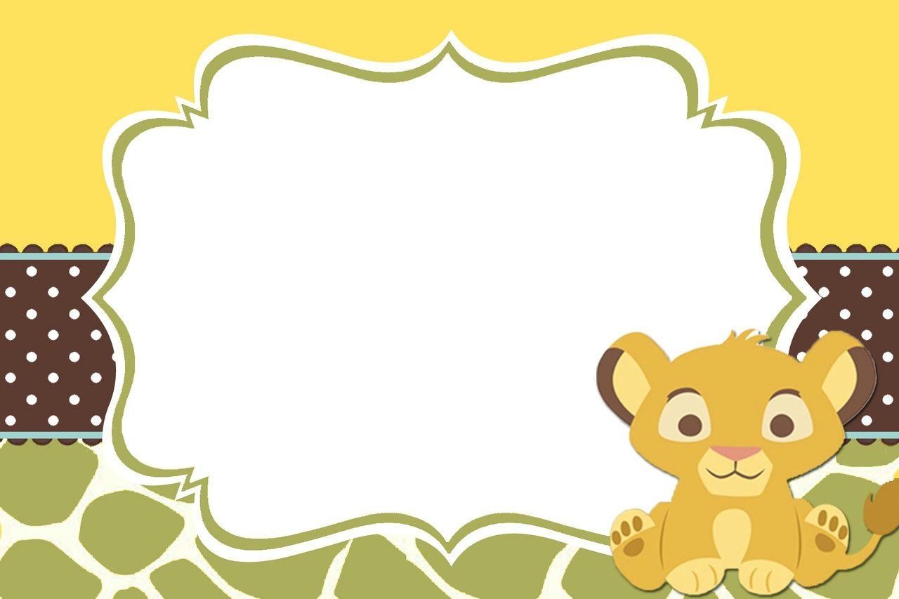 Lion King Baby Shower Table Decorating Kit Clipart | For Designing - Free Printable Lion King Baby Shower Invitations