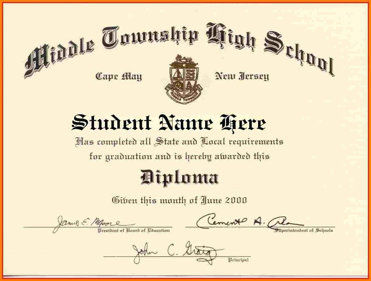 Looking For High School Diploma Template Word For Free? Here You Go - Printable Fake Ged Certificate For Free