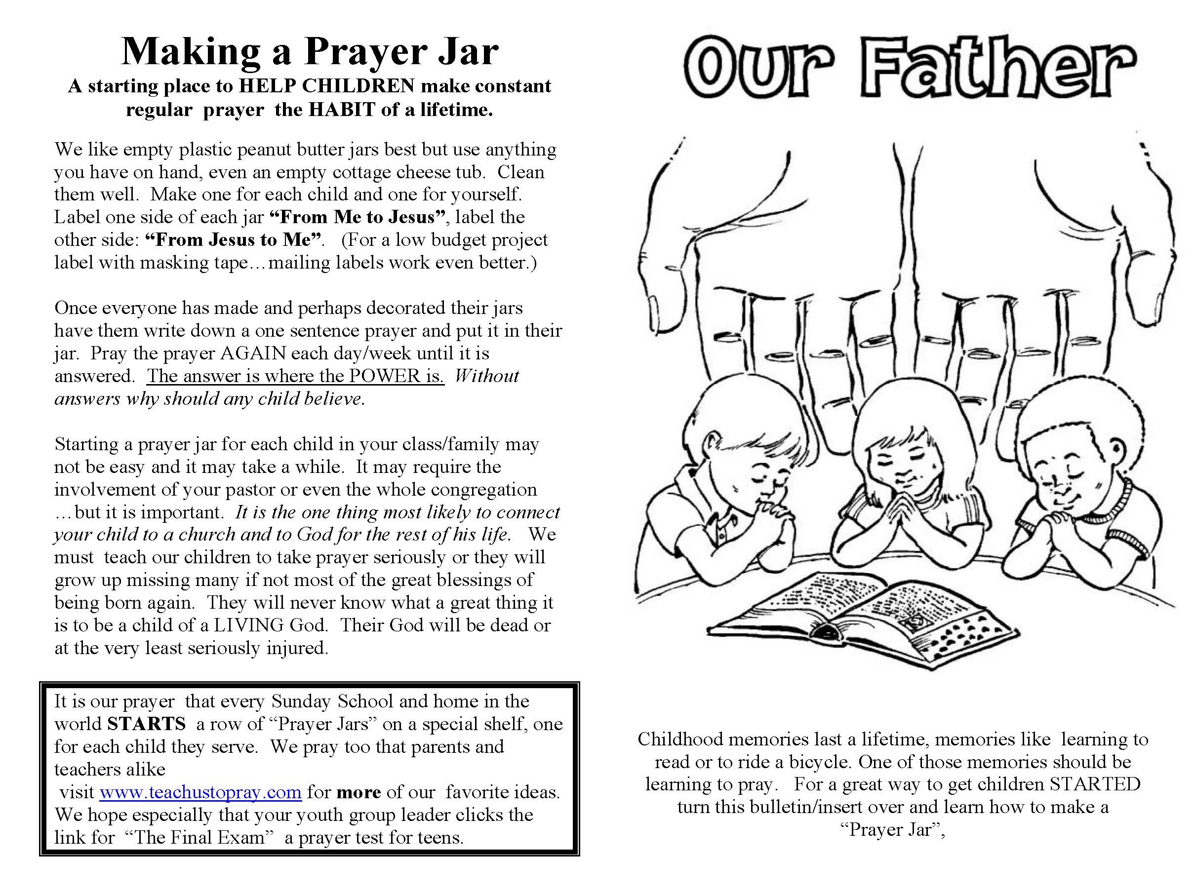Lord&amp;#039;s Prayer For Children, Free Prayer Coloring And Prayer Crafts - Free Printable Lord&amp;amp;#039;s Prayer Coloring Pages