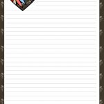 Love Letter Pad Stationery With Colorful Heart | Organization   Free Printable Stationery