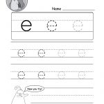 Lowercase Letter "e" Tracing Worksheet   Doozy Moo   Free Printable Alphabet Tracing Worksheets