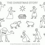 Lucypaintbox Org Uk Has A Lovely Nativity Scene That Also Stands Up   Free Printable Nativity Story Coloring Pages