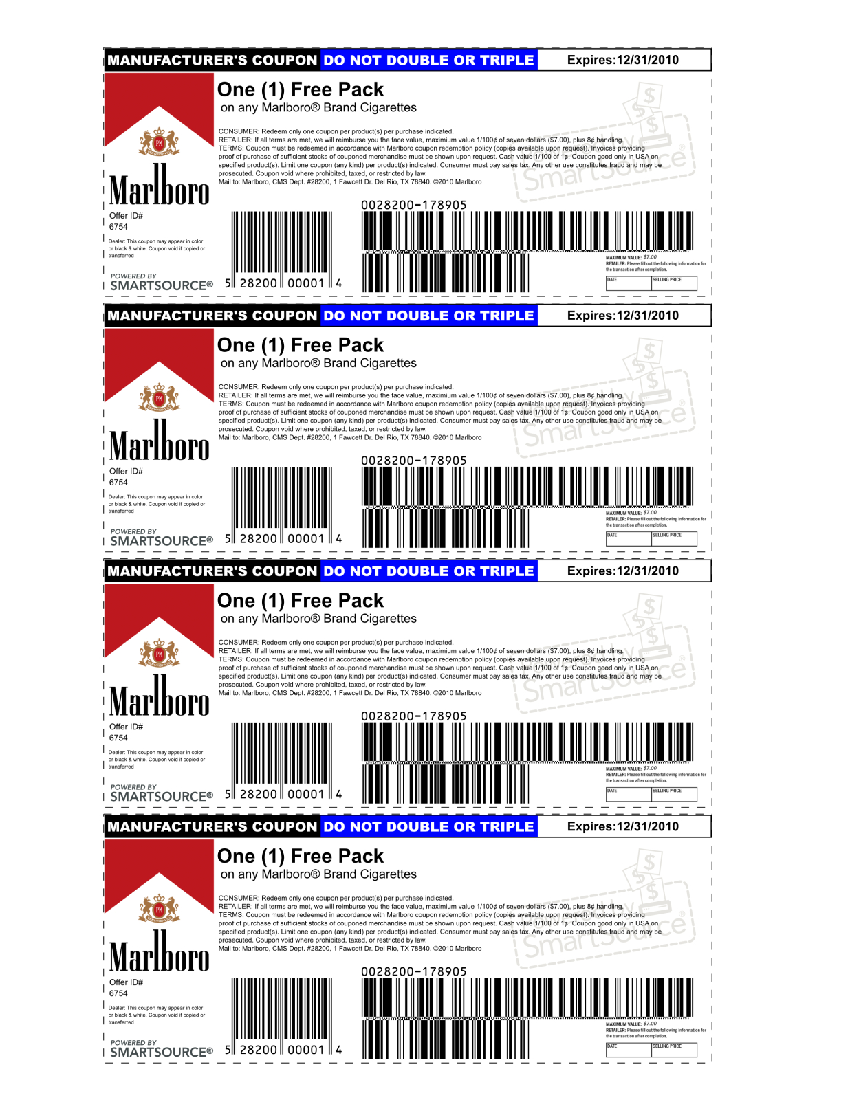 Free Pack Of Cigarettes Printable Coupon Free Printable A To Z