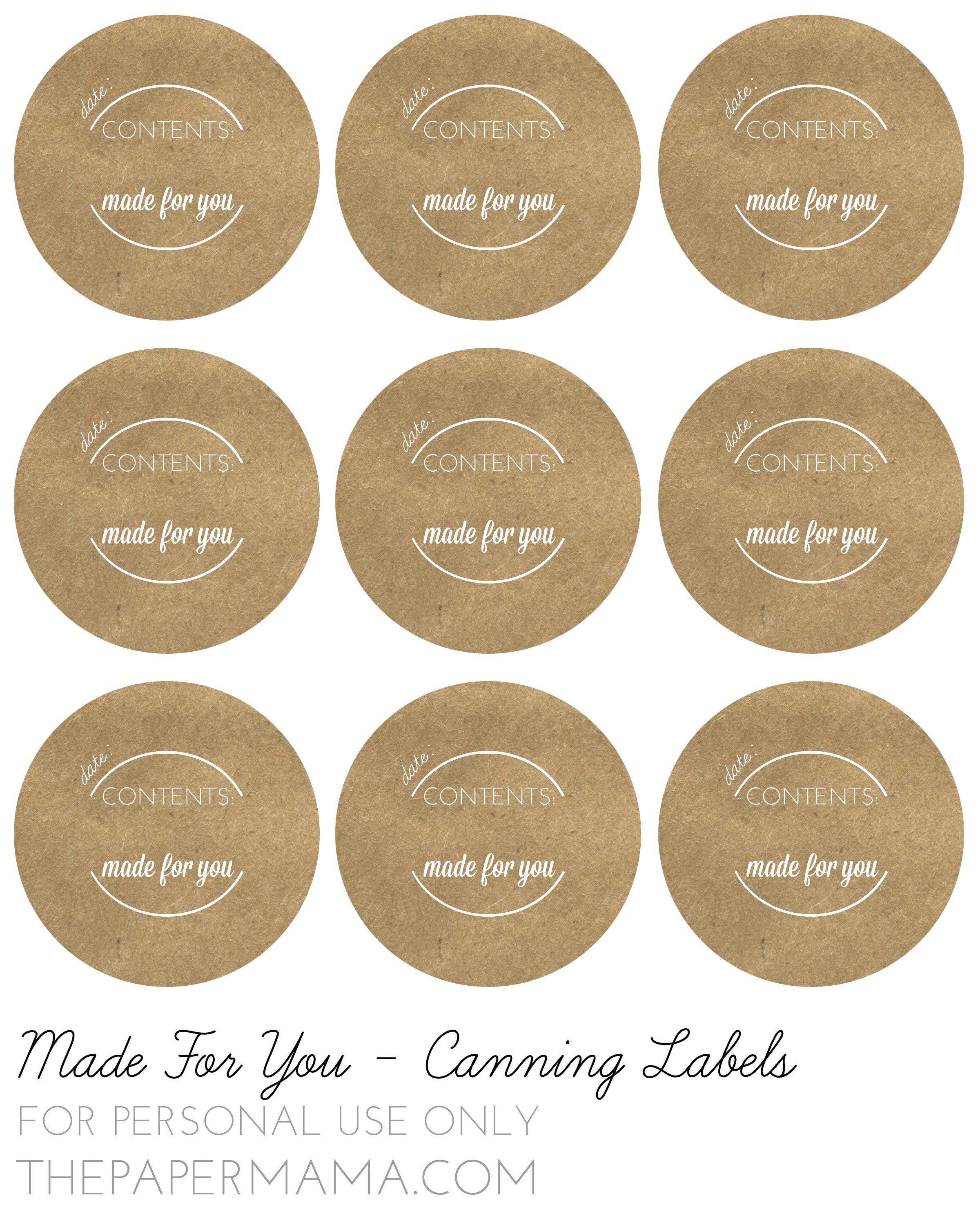 Mason Jar Lid Labels - Google Search | Diy Labels | Canning Jar - Free Printable Mason Jar Labels