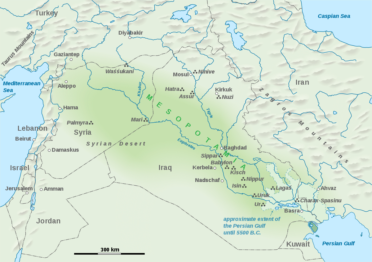 Mesopotamia - Wikipedia - Free Printable Map Of Mesopotamia