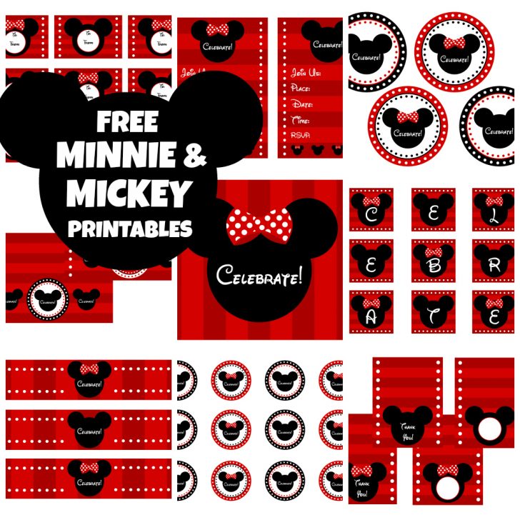 Free Printable Mickey Mouse Decorations