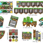 Minecraft Party Pack   Clean Eating With Kids   Free Printable Minecraft Cupcake Toppers And Wrappers