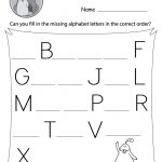 Missing Alphabet Letters Worksheet (Free Printable)   Doozy Moo   Free Printable Alphabet Pages