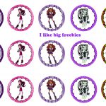 Monster High Free Printables | Free Printable Monster High Cupcake   Monster High Cupcake Toppers Printable Free