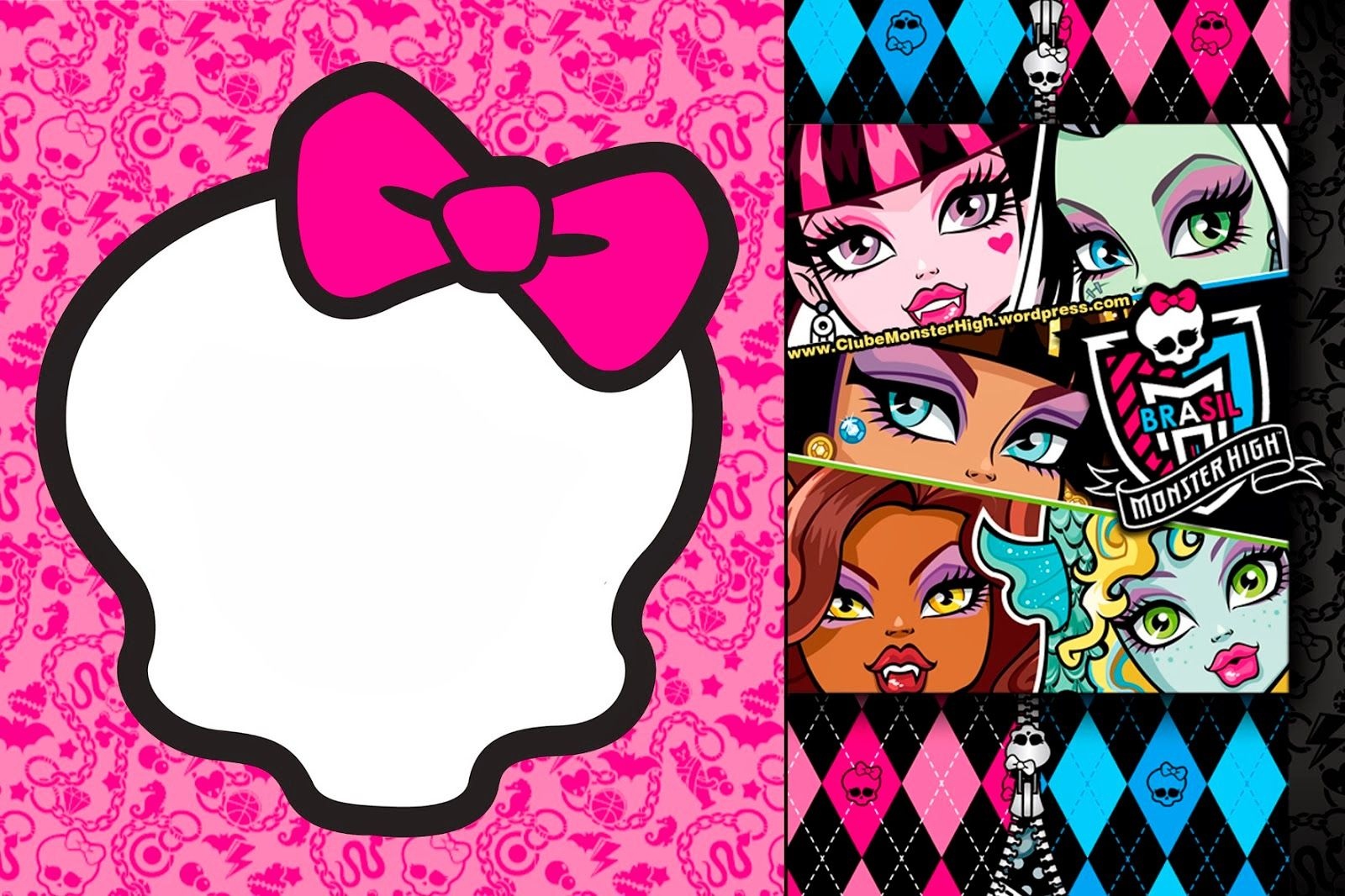 Monster High: Invitations And Party Free Printables. | Father&amp;#039;s Day - Monster High Cupcake Toppers Printable Free