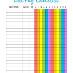 Monthly Bill Pay Checklist  Free Printable! | $ Saving Money   Free Printable Bill Payment Checklist