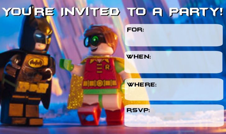 Lego Batman Invitations Free Printable