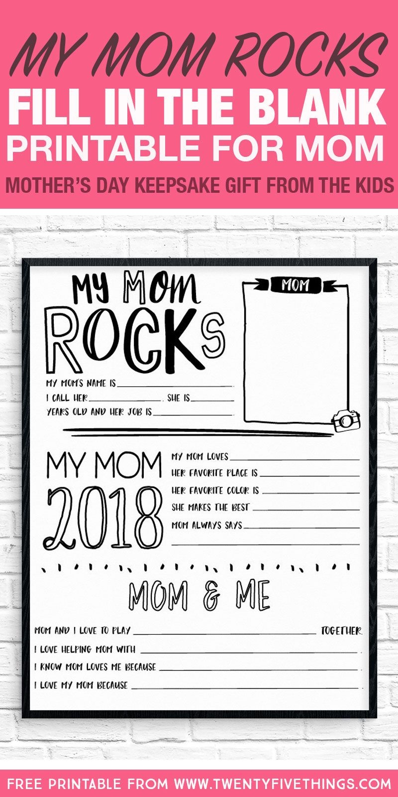 Mother&amp;#039;s Day Questionnaire Printable | Mother&amp;#039;s Day And Father&amp;#039;s Day - Free Printable Mother&amp;amp;#039;s Day Questionnaire